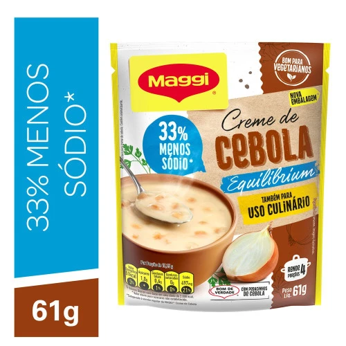 SOPA CREME CEBOLA MAGGI 61G MENOS SODIO