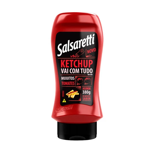 CATCHUP SALSARETTI 380G TOP DOW TRADICIONAL