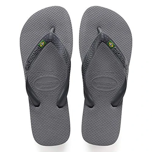 HAVAIANAS BRASIL 45 6 CINZA ACO COR 5178