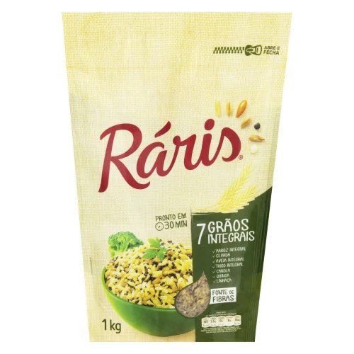 ARROZ INTEGRAL 7 GRÃOS RÁRIS POUCH 1KG