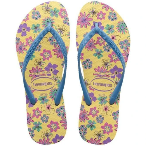 CHINELO HAVAIANAS SLIM ROMANCE 37/38 AMARELO LIMÃO