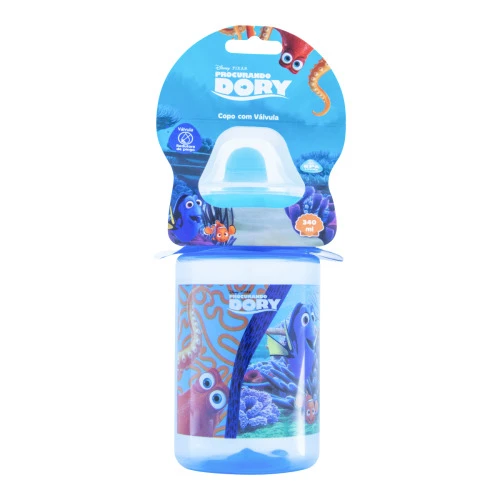 COPO COM TAMPA AZUL PROCURANDO DORY DISNEY 340ML BABYGO