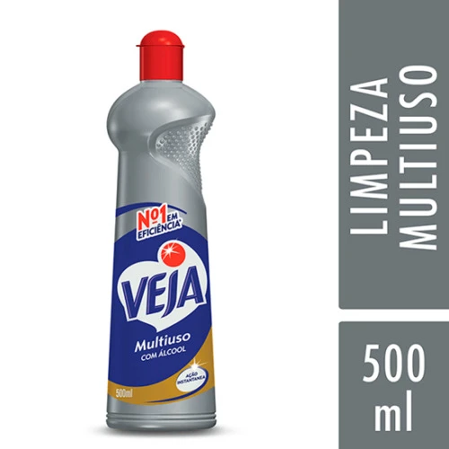 LIMPADOR MULTIUSO COM ÁLCOOL VEJA SQUEEZE 500ML