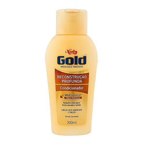 CONDICIONADOR USO DIÁRIO NIELY GOLD 200ML RECONSTRUÇÃO PROFUNDA UNIT