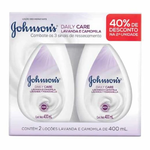 KIT JOHNSON JOHNSON HIDRATANTE CORPORAL DAILY CARE LAVANDA DE CAMOMILA 400ML  400ML