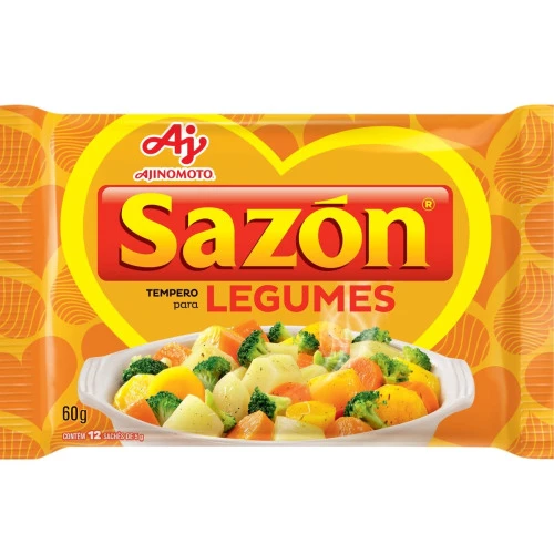 TEMPERO PARA LEGUMES SAZON 60G
