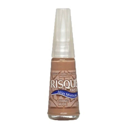 ESMALTE RISQUÉ METÁLICO JÓIAS MÍSTICAS CITRINO NUDE 8ML