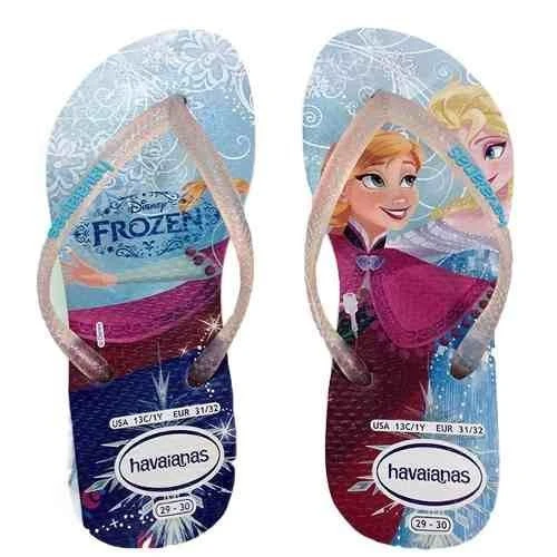 SANDALIA HAVAIANAS KIDS SLIM PRINC BCO 27 28 1P