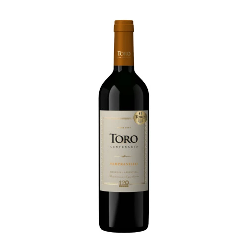 VINHO ARGENTINO TINTO MEIO SECO TORO CENTENARIO TEMPRANILLO MENDOZA GARRAFA 750ML