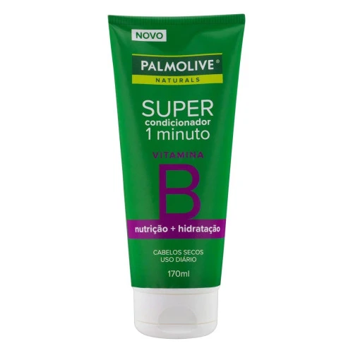 SUPER CONDICIONADOR PALMOLIVE 1 MINUTO VITAMINA B NUTRIÇÃO E HIDRATAÇÃO 170ML