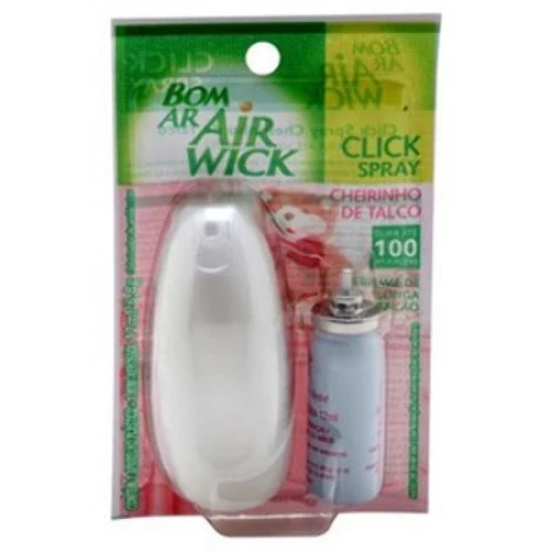 BOM AR AIR WICK CHEIRINHO DE TALCO CLICK SPRAY