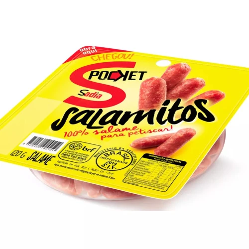 SALAME PETISCO SALAMITOS SNACK 120G SADIA