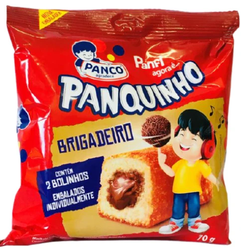 BOLINHO PANFI BAUNILHA COM RECHEADO BRIGADEIRO