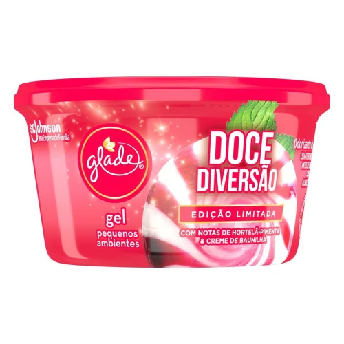 DESODORIZADOR GLADE GEL PEQUENOS AMBIENTES DOCE DIVERSÃO ED. LTDA 70G