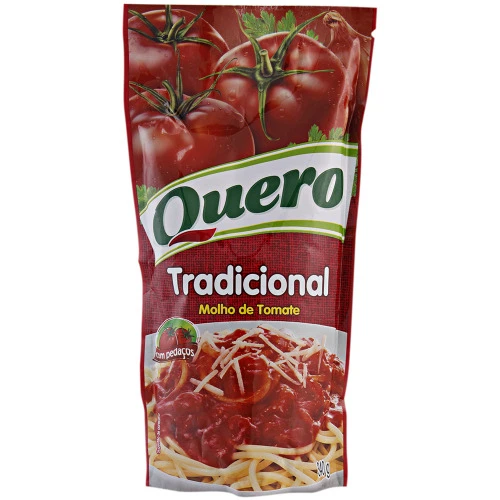 MOLHO DE TOMATE TRADICIONAL QUERO SACHÊ 340G