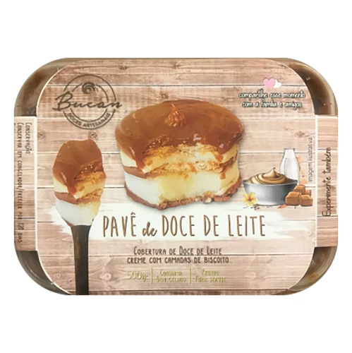 PAVÊ COBERTURA DOCE DE LEITE BUCAN POTE 500G