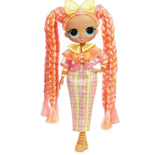 BONECA E ACESSÓRIOS - LOL SURPRISE! - O.M.G LIGHTS - DAZZLE - 15 SURPRESAS - CANDIDE