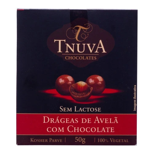 TNUVA DRAGEAS DE AVELÃ COM CHOCOLATE