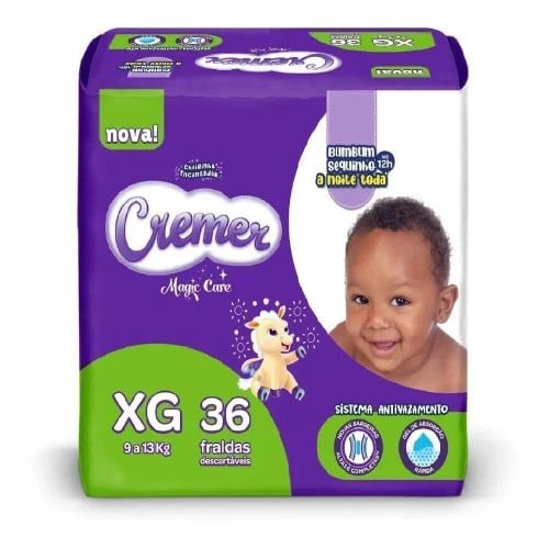 FRALDA DESCARTÁVEL CREMER MAGIC CARE XG - 36 UNIDADES