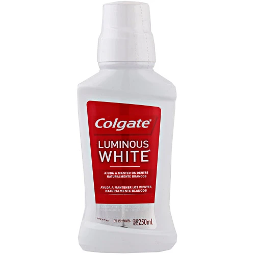ENXAGUANTE BUCAL COLGATE LUMINOUS WHITE 250ML