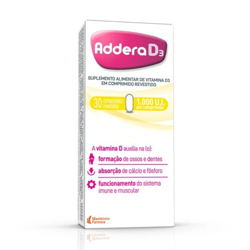 ADDERA D3 1 000UI 30 COMPRIMIDOS