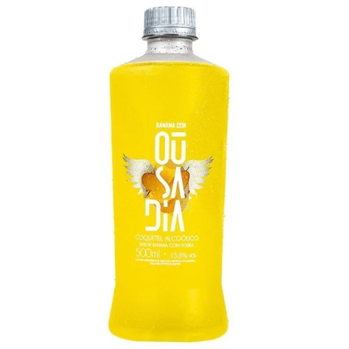 COQUETEL DE VODKA OUSADIA 500ML BANANA