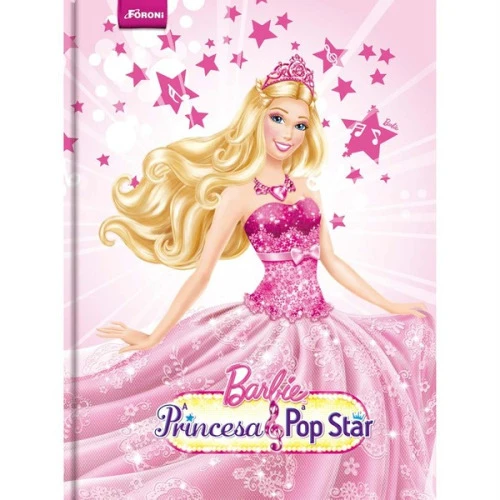 UNIVERSITÓRIO BROCHURA DURA FORONI BARBIE 1 MATERIAS 96 FOLHAS