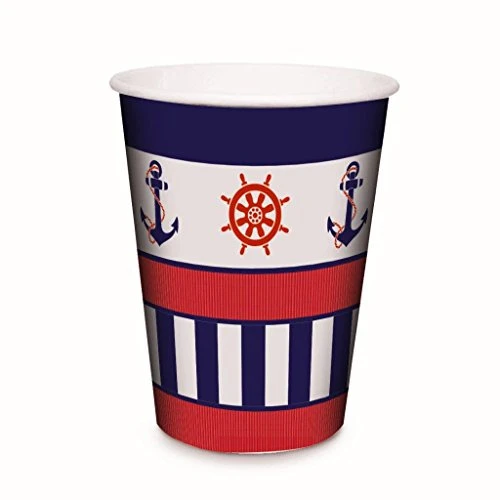 COPO PAPEL CROMUS 240ML NAVY COM 8