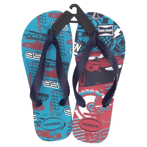 SANDÁLIA KIDS AZUL CARS HAVAIANAS Nº 35 36