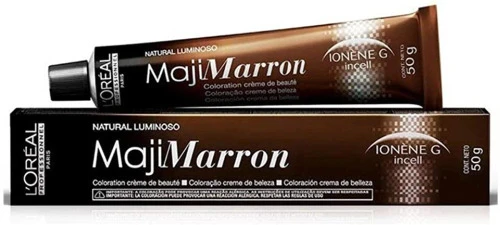 LOREAL MAJIMARRON TINTURA 50G 6 8 LOURO ESCURO MARROM NATURAL LUMINOSO