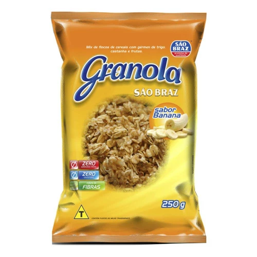 GRANOLA SÃO BRAZ BANANA 250G