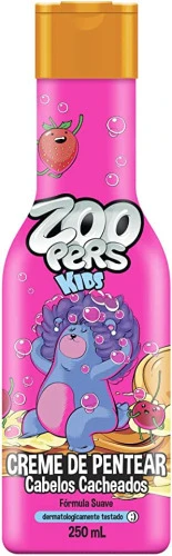 CREME DE PENTEAR CABELOS CACHEADOS ZOOPERS ROSA CABELOS CACHEADOS
