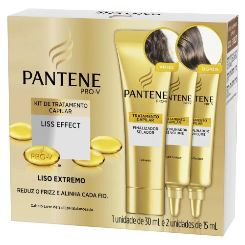 KIT AMPOLA DE TRATAMENTO PANTELE LISS EFFECT