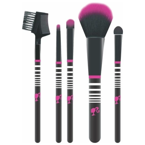 KIT PINCEL PARA MAQUIAGEM BARBIE CONDOR 5 UNIDADES