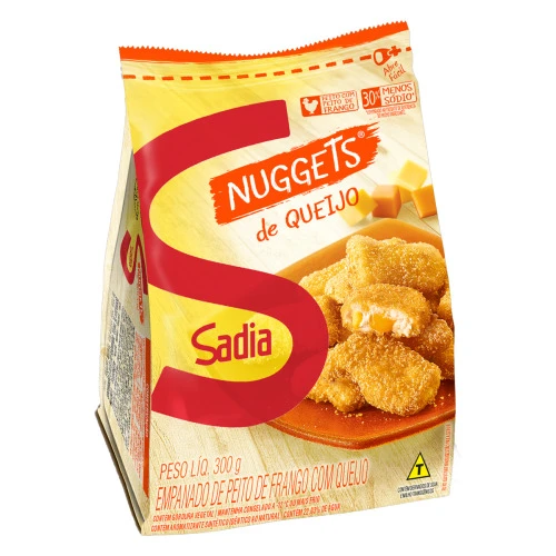 NUGGETS DE FRANGO COM QUEIJO SADIA 300G