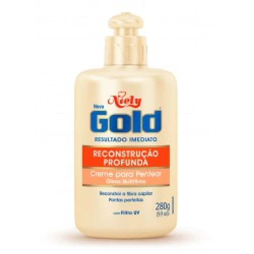 CREME PARA PENTEAR NIELY GOLD RECONSTRUÇÃO PROFUNDA 280G