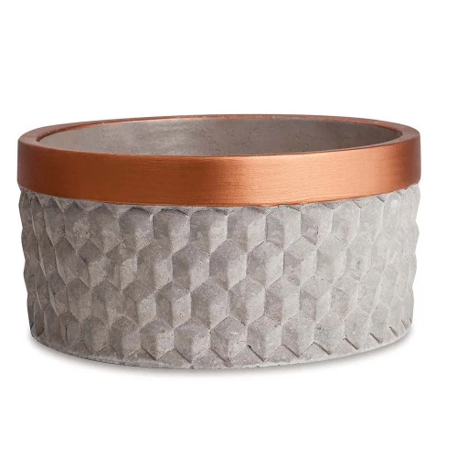 CACHEPOT CIMENTO 09898 P CINZA