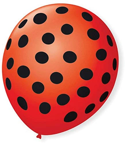 BALÃO SÃO ROQUE Nº9 COM 25 POÇ VERMELHO E PRETO