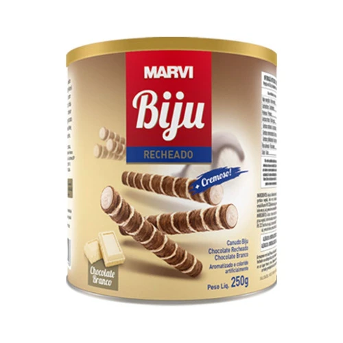 CANUDINHO MARVI BIJU RECH CHOC BRANCO 250G