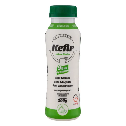KEFIR PARCIALMENTE DESNATADO LIMÃO A LEITERIA FRASCO 200G