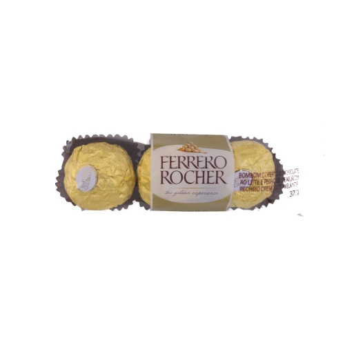 BOMBOM FERRERO ROCHER 37,5G PACOTE COM 3 UNIDADES