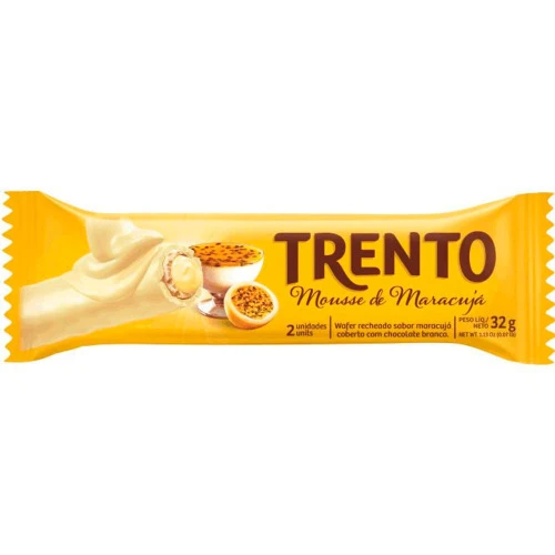 WAFER TRENTO MOUSSE DE MARACUJÁ 32G