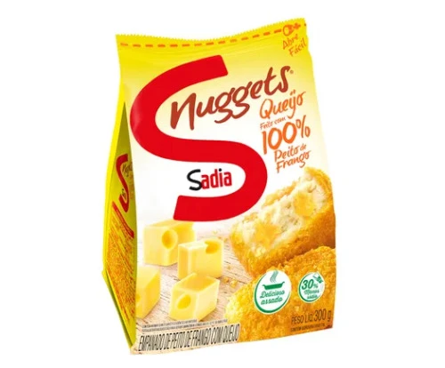 EMPANADO DE FRANGO QUEIJO SADIA NUGGETS PACOTE 300G
