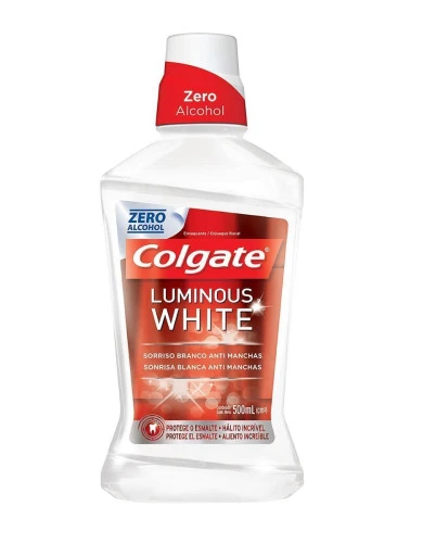 ENXAGUANTE BUCAL COLGATE LUMINOUS WHITE 500ML