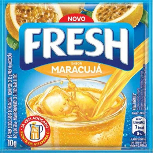 REFRESCO EM PÓ MARACUJÁ 10G FRESH