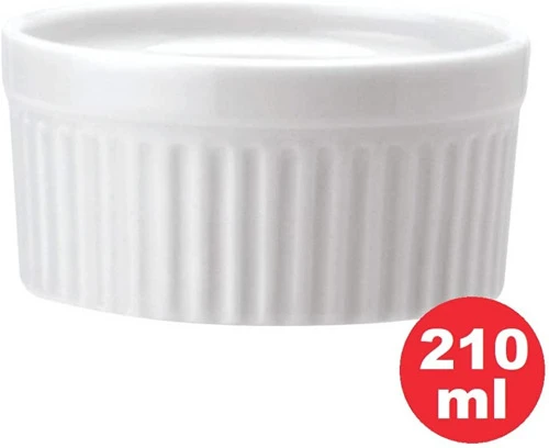 SCHMIDT SCH02089010014 FORMA CANELADA ALTA (RAMEQUIN) 210 ML CALORAMA PORCELANA