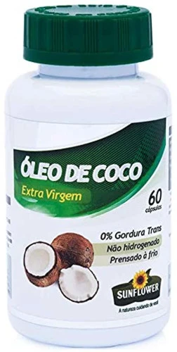 ÓLEO DE COCO 1400MG 60 CÁPSULAS SUNFLOWER