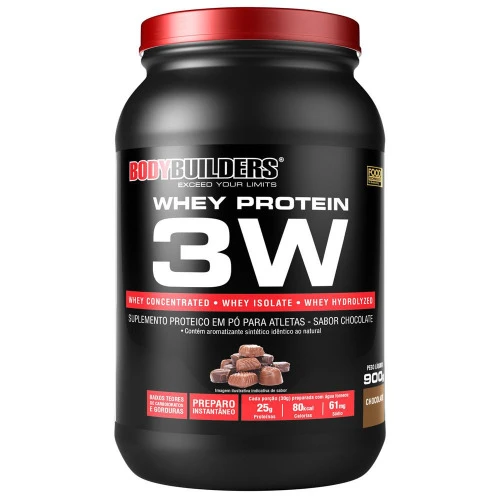 WHEY 3W BODYBUILDERS 900G CHOCOLATE