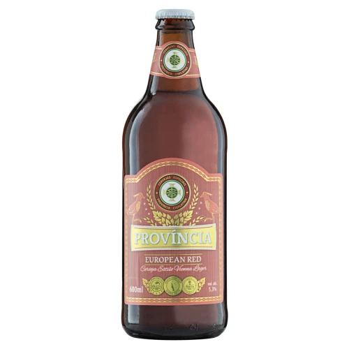 CERVEJA VIENNA LAGER EUROPEAN RED PROVÍNCIA GARRAFA 600ML