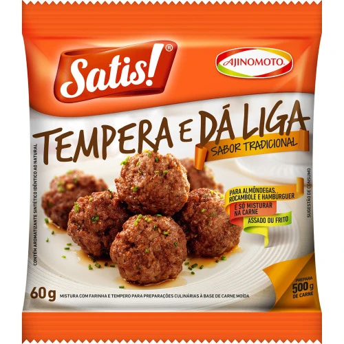 MISTURA ALMÔNDEGAS SATIS 60G TRADICIONAL